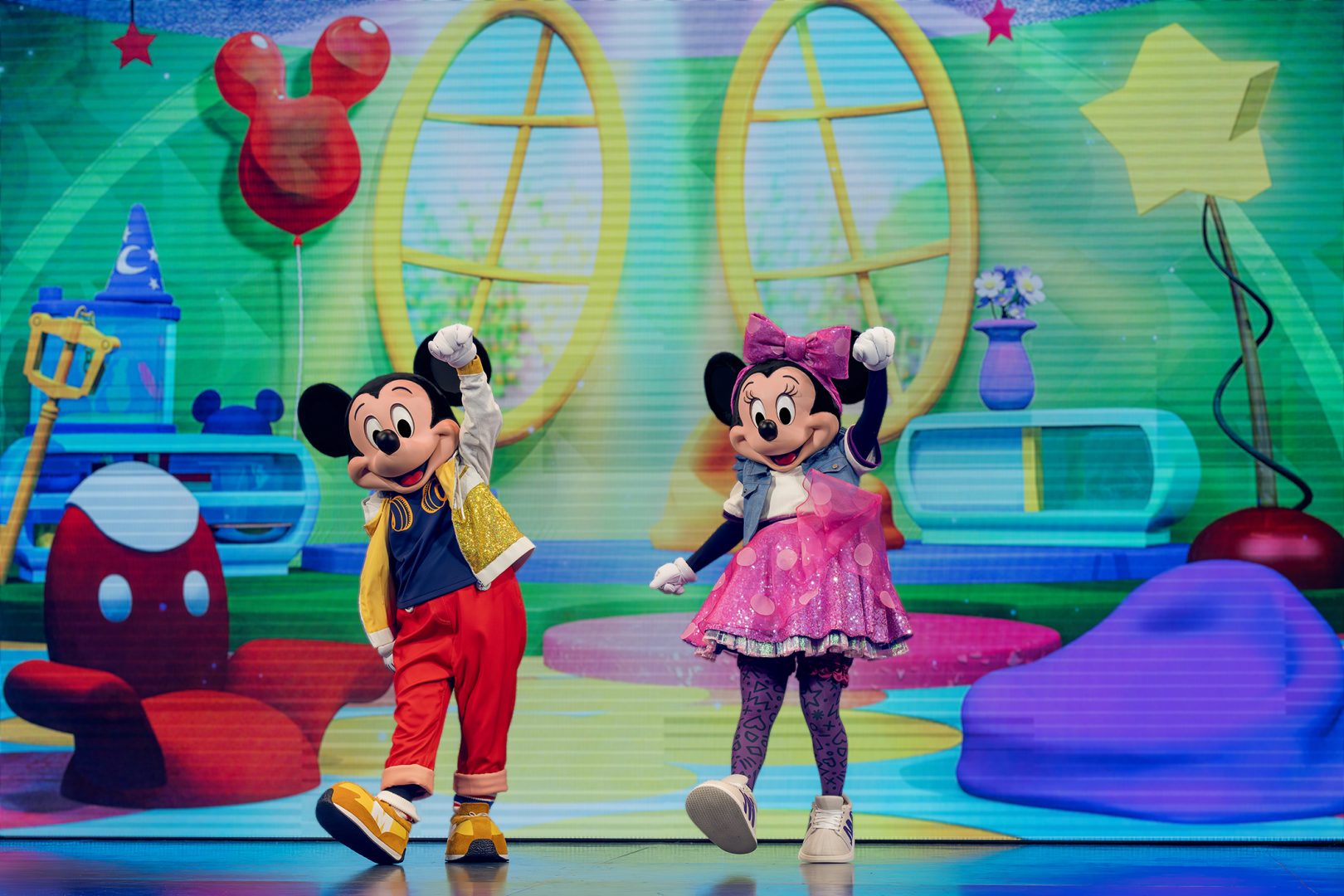 Mickey e Minnie no Walt Disney World.